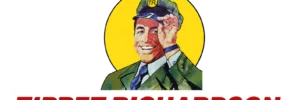 Tippet-Richardson official logo with a man in a green suit tipping his hat with a smile